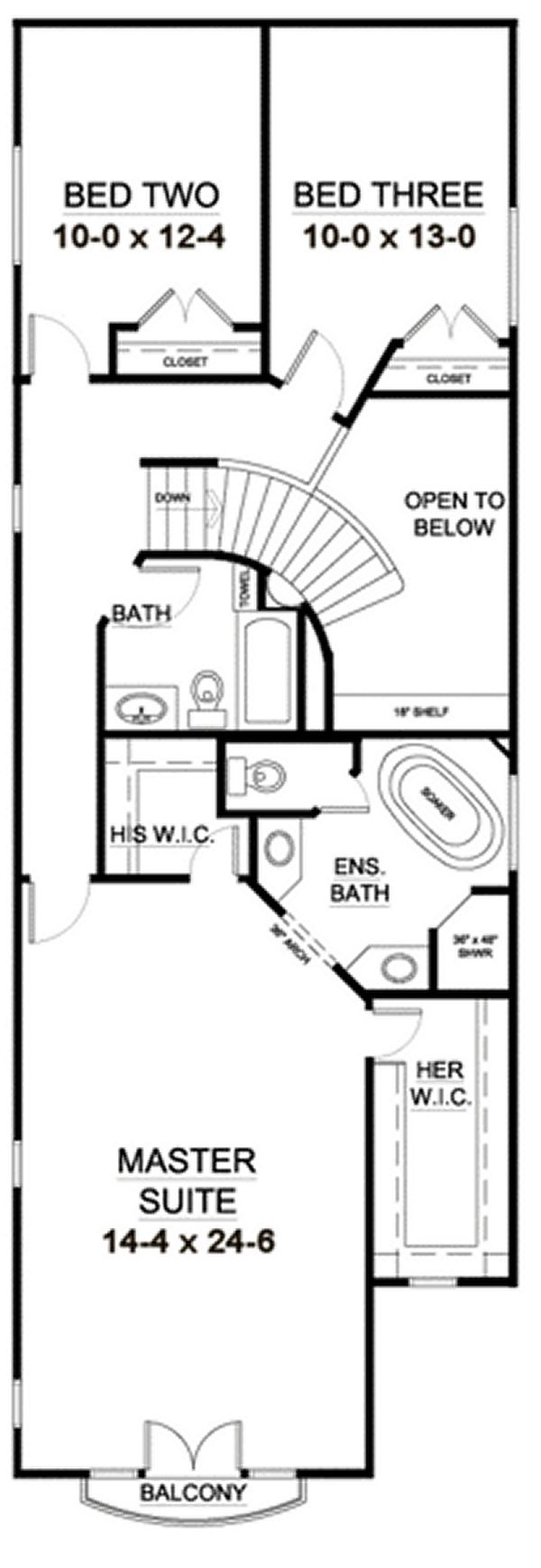 Dream House Plan - European Floor Plan - Upper Floor Plan #126-227
