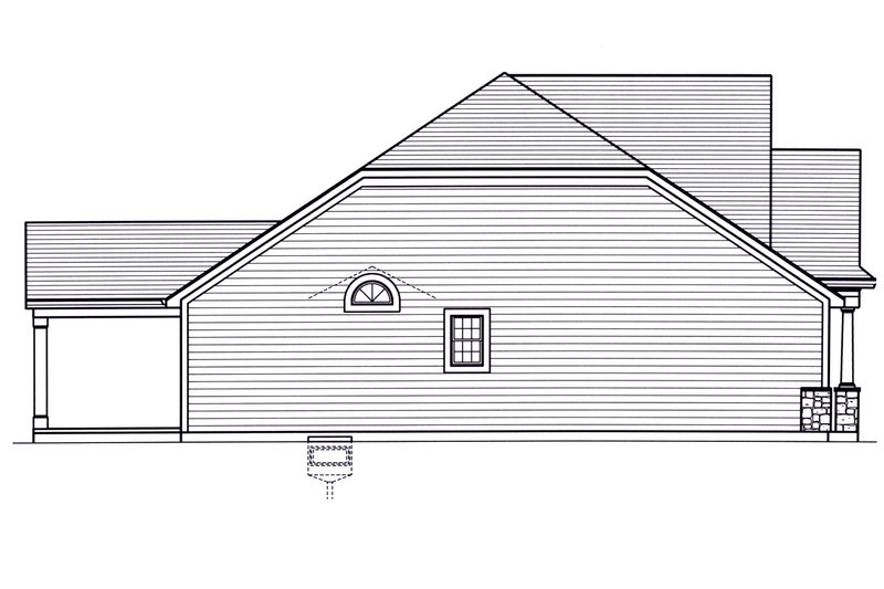 House Blueprint - Exterior - Other Elevation 1 for Craftsman House Plan #46-910 - 3 bed, 2 bath
