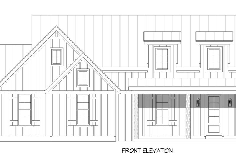 Dream House Plan - Exterior - Front Elevation 3 for Farmhouse House Plan #932-1178 - 3 bed, 3 bath