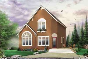 Cottage Exterior - Front Elevation Plan #23-452