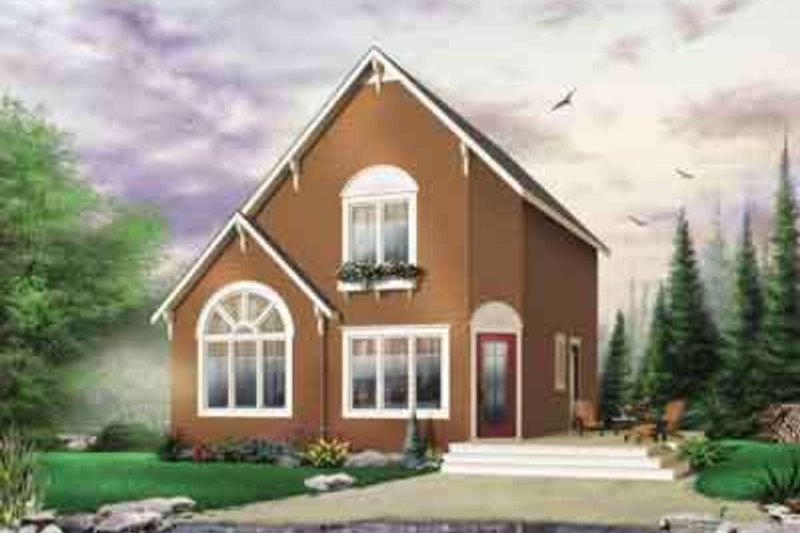 House Plan Design - Cottage Exterior - Front Elevation Plan #23-452