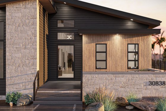 Exterior - Outdoor Living for Modern House Plan #455-560 - 3 bed, 2 bath