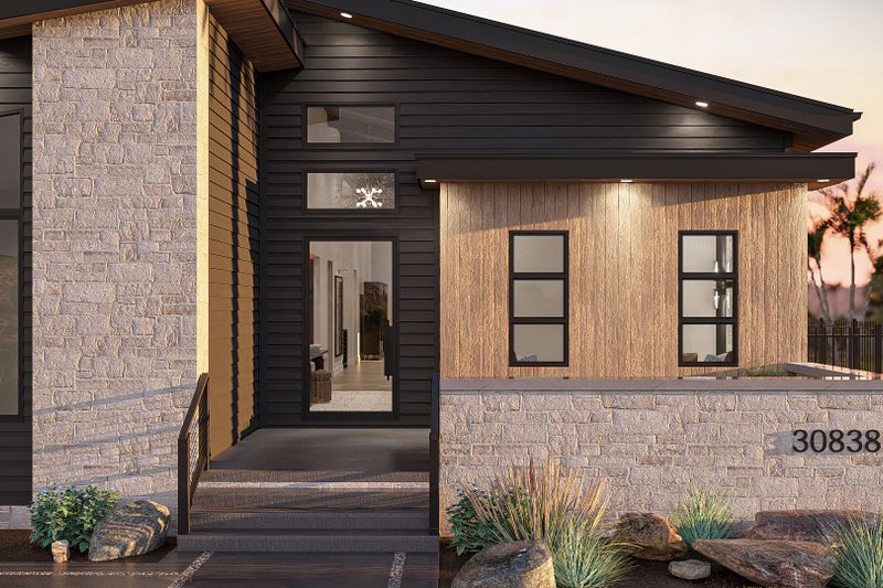 Architectural House Design - Exterior - Outdoor Living for Modern House Plan #455-560 - 3 bed, 2 bath