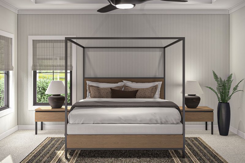 House Plan Design - Interior - Master Bedroom for Modern House Plan #455-448 - 2 bed, 2 bath