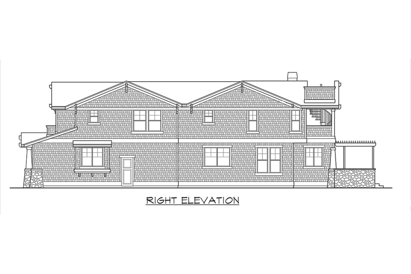 Home Plan - Exterior - Other Elevation 3 for Craftsman House Plan #132-131 - 4 bed, 4.5 bath