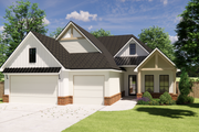 Traditional Style House Plan - 4 Beds 2.5 Baths 2097 Sq/Ft Plan #1098-10 