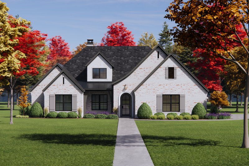 Dream House Plan - European Exterior - Front Elevation Plan #1096-82