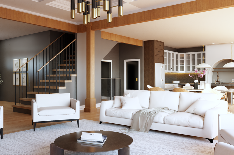 House Plan Design - Interior - Family Room for Farmhouse House Plan #1064-99 - 5 bed, 4.5 bath