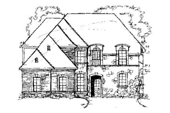 Exterior - Front Elevation for Modern House Plan #141-290 - 3 bed, 4.5 bath