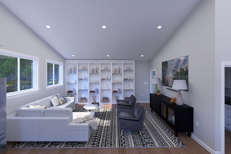 Architectural House Design - Interior - Family Room 2 for Farmhouse House Plan #1060-350 - 2 bed, 1 bath