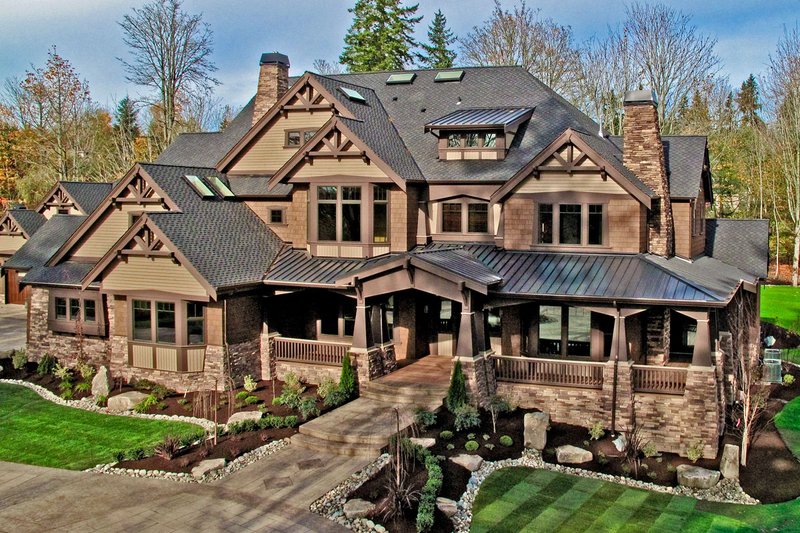 Dream House Plan - Exterior - Front Elevation 7 for Craftsman House Plan #132-218 - 7 bed, 8.5 bath