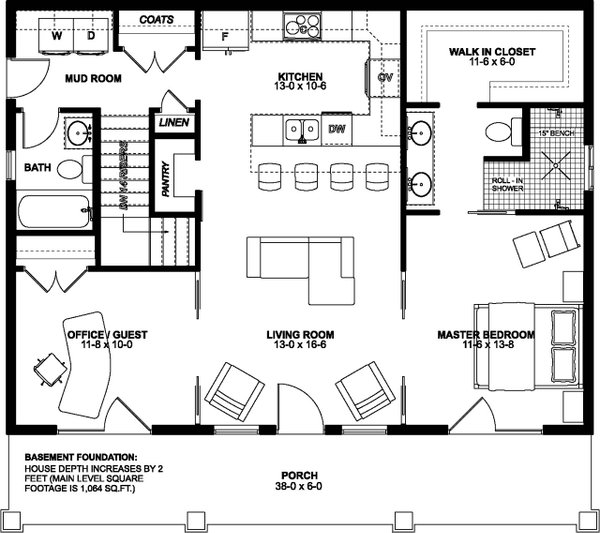 House Blueprint - Ranch Floor Plan - Other Floor Plan #126-246