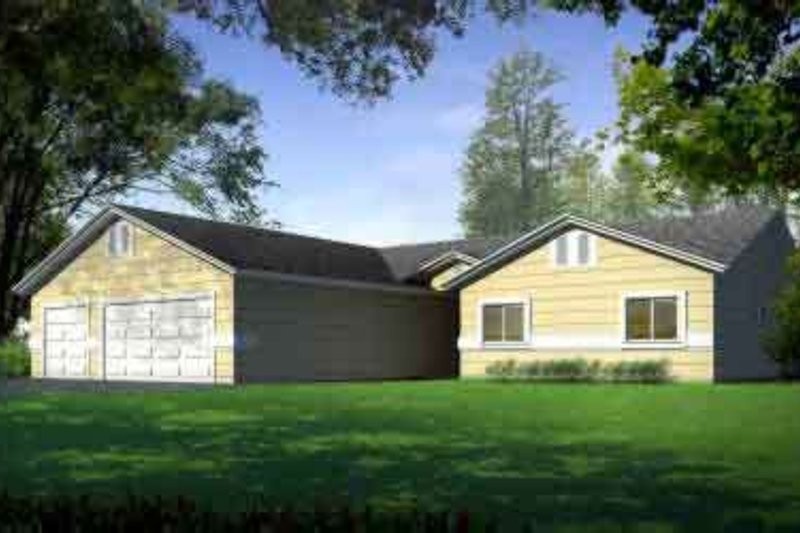 House Blueprint - Traditional Exterior - Front Elevation Plan #1-1465
