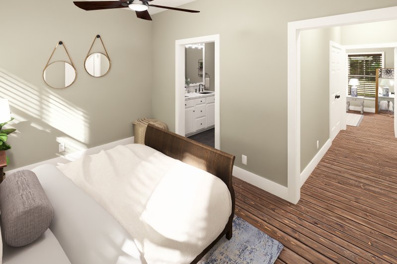 House Blueprint - Interior - Bedroom 1 for Farmhouse House Plan #44-303 - 4 bed, 4 bath