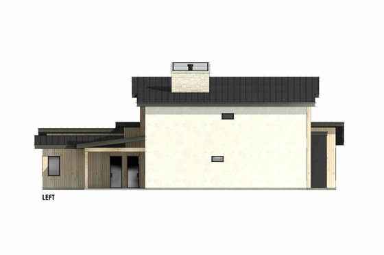Exterior - Other Elevation for Modern House Plan #1096-195 - 5 bed, 5.5 bath