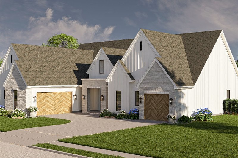 House Design - Exterior - Other Elevation for Modern House Plan #455-371 - 3 bed, 2.5 bath