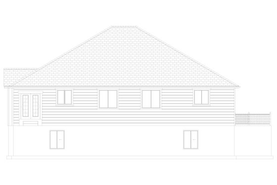 Exterior - Other Elevation 3 for Craftsman House Plan #1060-102 - 3 bed, 2.5 bath