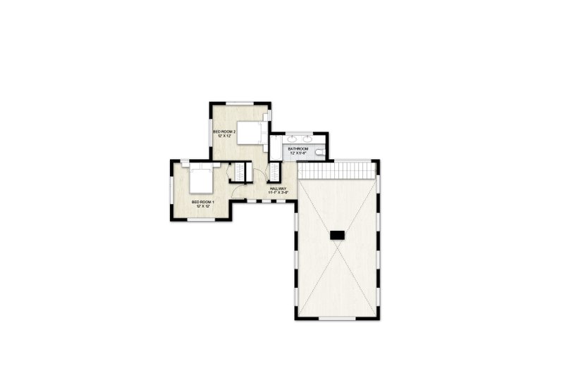 House Design - Floor Plan - Upper Floor for Modern House Plan #924-23 - 4 bed, 3.5 bath