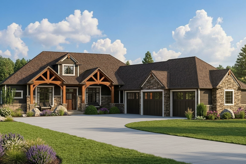 Dream House Plan - Exterior - Front Elevation 2 for Craftsman House Plan #1064-68 - 2 bed, 2.5 bath