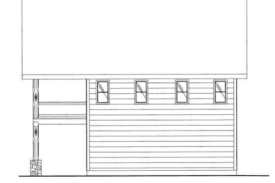 Exterior - Other Elevation for Modern House Plan #117-240 - 2 bed, 1 bath