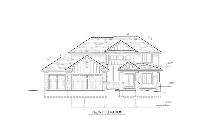 Architectural House Design - Exterior - Front Elevation 3 for Traditional House Plan #1122-21 - 3 bed, 3 bath