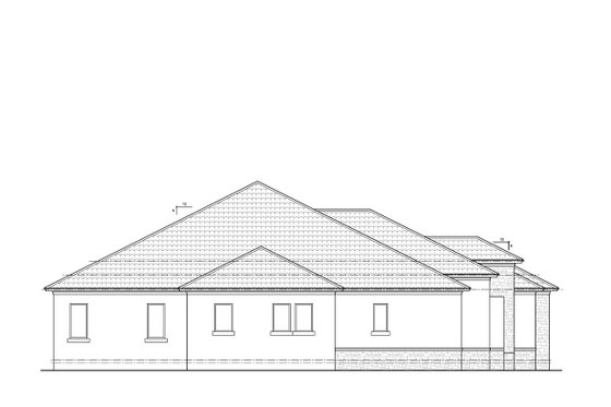 Exterior - Other Elevation for Mediterranean House Plan #938-150 - 3 bed, 3 bath