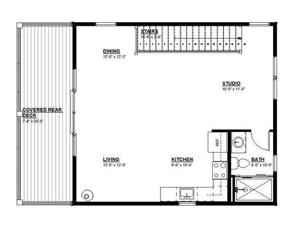 Modern Floor Plan - Upper Floor Plan #895-137