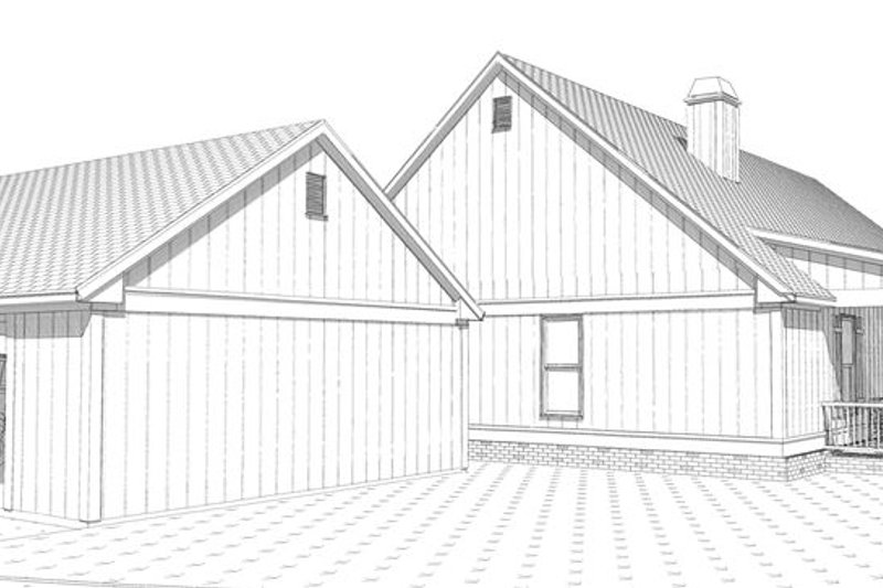 Dream House Plan - Left Side Elevation