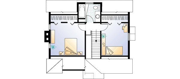 Dream House Plan - Cottage Floor Plan - Upper Floor Plan #23-216