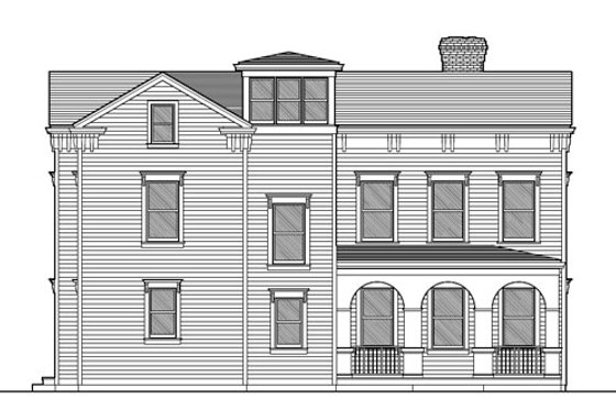 Exterior - Other Elevation for Colonial House Plan #477-2 - 3 bed, 2.5 bath