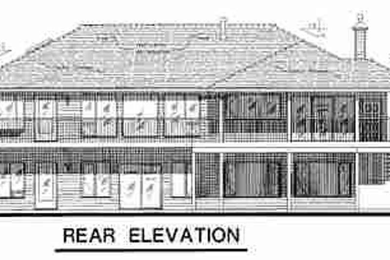 House Plan Design - Exterior - Rear Elevation for Ranch House Plan #18-9210 - 2 bed, 2 bath