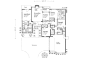 European Style House Plan - 3 Beds 2 Baths 1950 Sq/Ft Plan #310-304 