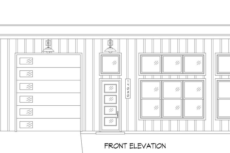 Home Plan - Exterior - Front Elevation 3 for Modern House Plan #932-832 - 2 bed, 2 bath