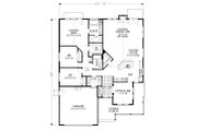 Craftsman Style House Plan - 3 Beds 2 Baths 1966 Sq/Ft Plan #53-480 