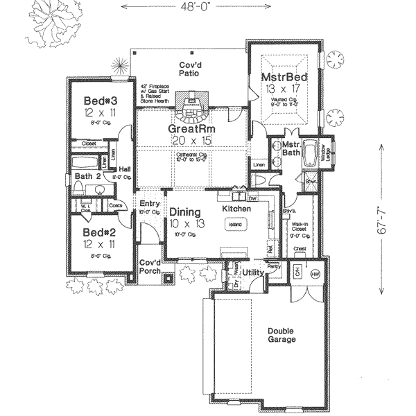 European Floor Plan - Main Floor Plan #310-291