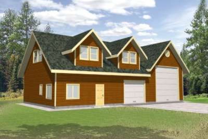 House Blueprint - Traditional Exterior - Front Elevation Plan #117-482