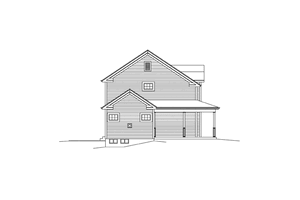 Exterior - Other Elevation for Country House Plan #57-624 - 3 bed, 2.5 bath