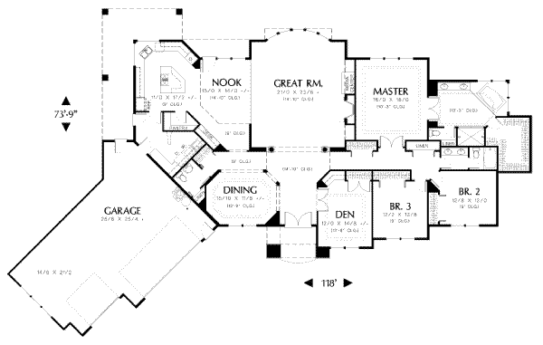 House Plan Design - Traditional Floor Plan - Main Floor Plan #48-129