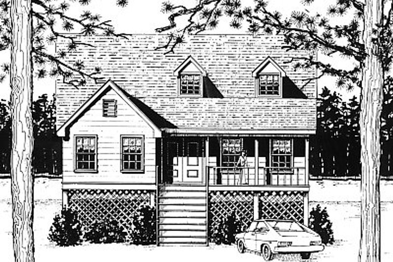 Home Plan - Traditional Exterior - Front Elevation Plan #14-218