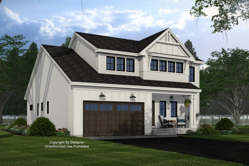 Home Plan - Exterior - Front Elevation 3 for Farmhouse House Plan #51-1554 - 4 bed, 4.5 bath