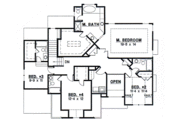 European Style House Plan - 4 Beds 4.5 Baths 2896 Sq/Ft Plan #67-732 