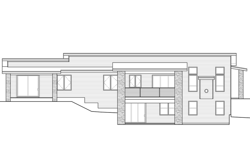 Home Plan - Exterior - Other Elevation for Modern House Plan #124-1249 - 3 bed, 2.5 bath