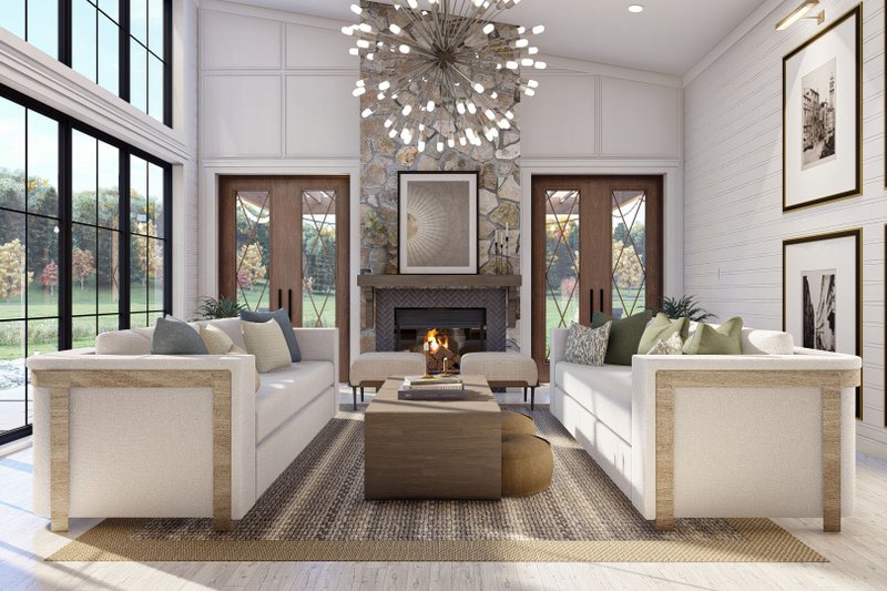 House Design - Interior - Family Room for Barndominium House Plan #455-252 - 2 bed, 2 bath