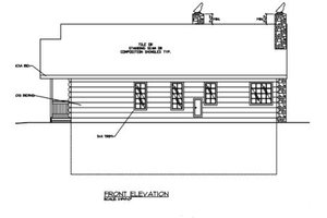 Exterior - Other Elevation 2 for Modern House Plan #117-431 - 2 bed, 2 bath