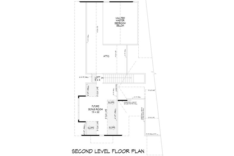 Home Plan - Floor Plan - Upper Floor for Farmhouse House Plan #932-1201 - 3 bed, 2.5 bath