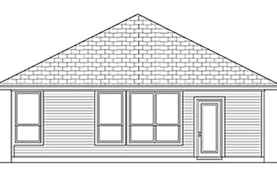 Exterior - Rear Elevation for Cottage House Plan #84-450 - 4 bed, 2 bath