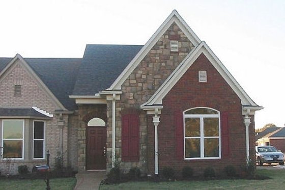 Exterior - Front Elevation for European House Plan #81-13656 - 3 bed, 3 bath