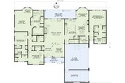 European Style House Plan - 4 Beds 3.5 Baths 2952 Sq/Ft Plan #17-2193 Floor 
