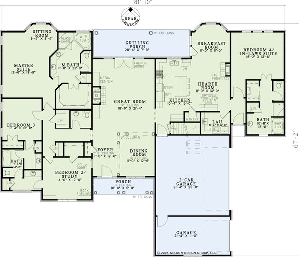 Home Plan - European Floor Plan - Main Floor Plan #17-2193