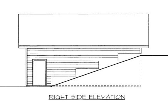 Exterior - Other Elevation for Traditional House Plan #117-686, 0.5 bath